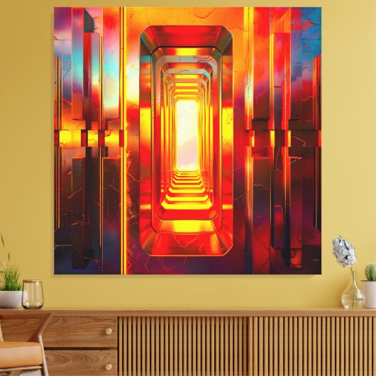 Metallic Celestial Sky Leinwanddruck (Insitu (Wohnzimmer))