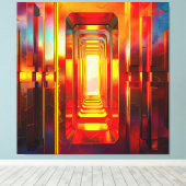 Metallic Celestial Sky Leinwanddruck (Insitu (Holzboden))