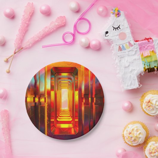 Metallic Celestial Sky Pappteller (Party)