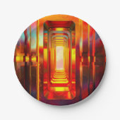 Metallic Celestial Sky Pappteller (Vorderseite)