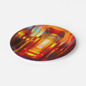 Metallic Celestial Sky Pappteller (Schrägansicht)