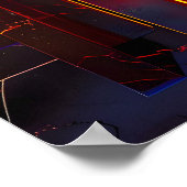 Metallic Celestial Sky Poster (Ecke)