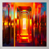 Metallic Celestial Sky Poster (Vorne)