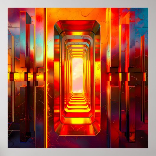 Metallic Celestial Sky Poster (Vorne)