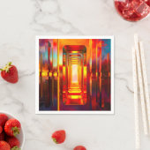 Metallic Celestial Sky Serviette (Beispiel)