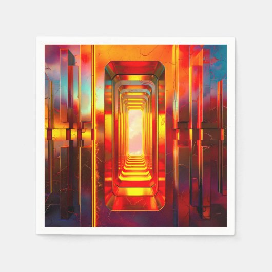 Metallic Celestial Sky Serviette (Vorderseite)