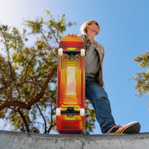 Metallic Celestial Sky Skateboard