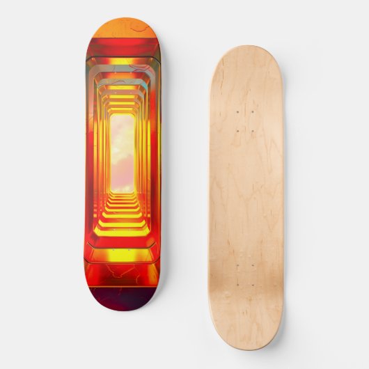 Metallic Celestial Sky Skateboard (Vorderseite)