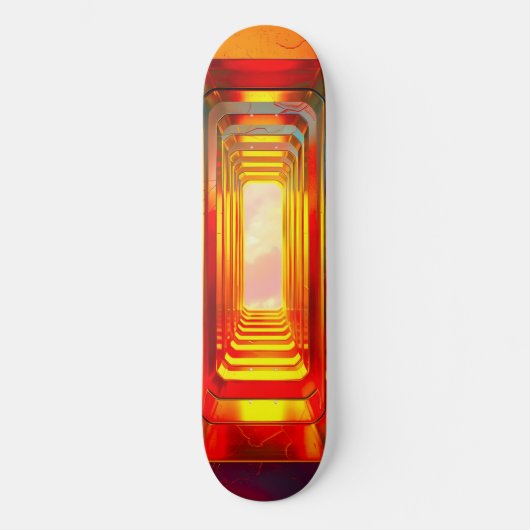 Metallic Celestial Sky Skateboard (Vorderseite)