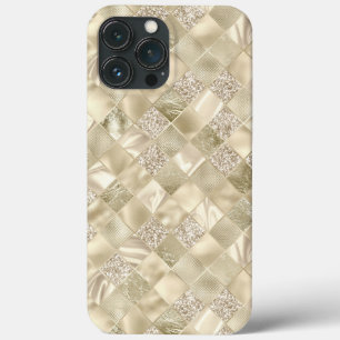 Metallic Champagne Cream Chic Eleganter Glitzer Case-Mate iPhone Hülle