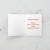 Metallic Christmas Feiertagskarte (Innenseite)