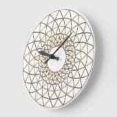 Metallic Circle Pattern Acrylic Wall Clock Große Wanduhr (Winkel)
