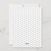 Metallic Coquette Bow Weihnachtsfotokarte Feiertagskarte (Rückseite)