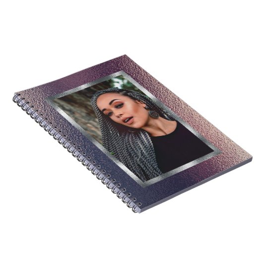 Metallic Custom Foto Spiral Notebook Notizblock (Rechte Seite)