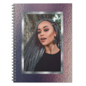 Metallic Custom Foto Spiral Notebook Notizblock (Vorderseite)