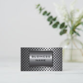 Metallic Design Business Card Visitenkarte (Stehend Vorderseite)