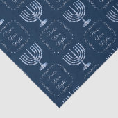 Metallic Filigree Menorah Peace Liebe Light Seidenpapier (Ausschnitt)