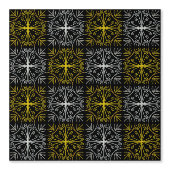 Metallic flower tile abstract tapete (Vorderseite)