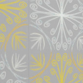 Metallic flower tile gray background tapete (Naht)