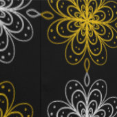 Metallic flower tile gray background tapete (Naht)