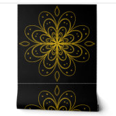 Metallic flower tile gray background tapete (Abrollen)