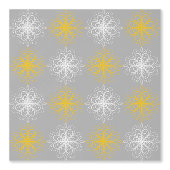 Metallic flower tile gray background tapete (Vorderseite)