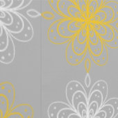 Metallic flower tile gray background tapete (Naht)