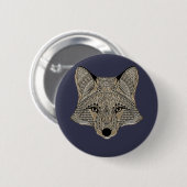 Metallic Fox Face Button (Vorne & Hinten)
