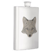 Metallic Fox Face Flachmann (Rechts)