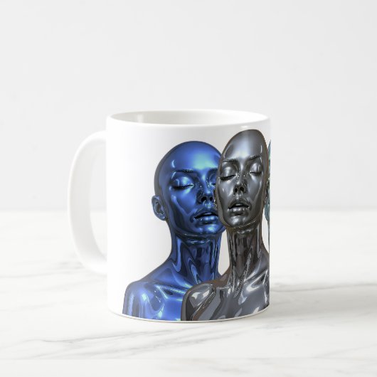 Metallic Future Women Kaffeetasse (Vorderseite Links)