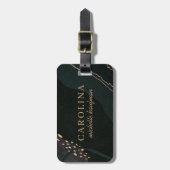 Metallic Geode Gepäckanhänger (Vorderseite vertikal)