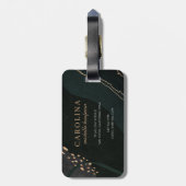 Metallic Geode Gepäckanhänger (Rückseite vertikal)