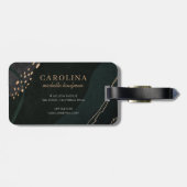 Metallic Geode Gepäckanhänger (Rückseite horizontal)