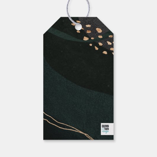 Metallic Geode Geschenkanhänger (Rückseite)