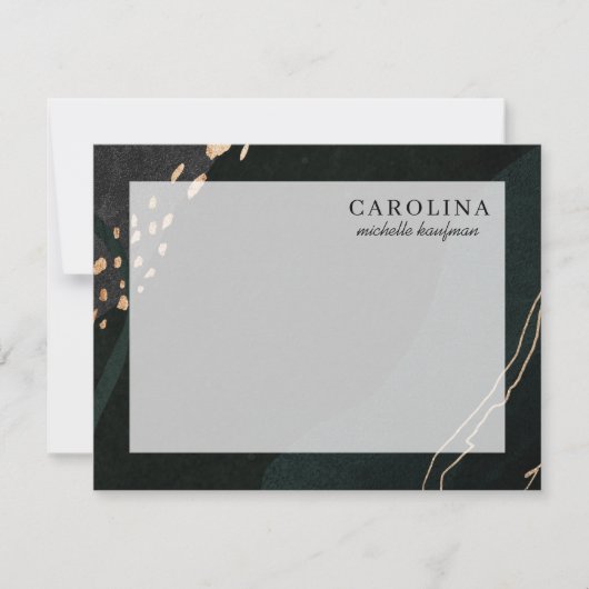 Metallic-Geode-Note-Karte Mitteilungskarte (Vorderseite)