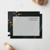 Metallic-Geode-Note-Karte Mitteilungskarte (Vorderseite/Rückseite Beispiel)