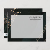 Metallic-Geode-Note-Karte Mitteilungskarte (Vorne/Hinten)