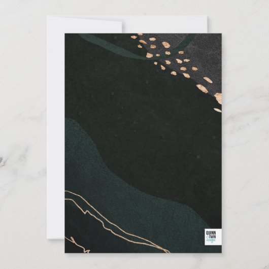 Metallic Geode Save The Date (Rückseite)