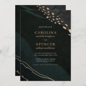 Metallic Geode Save The Date (Vorne/Hinten)