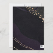 Metallic Geode Wedding Einladung (Rückseite)