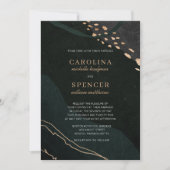 Metallic Geode Wedding Einladung (Vorderseite)