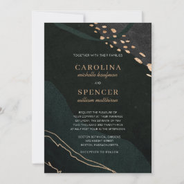 Metallic Geode Wedding Einladung