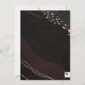 Metallic Geode Wedding Einladung (Rückseite)