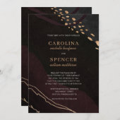Metallic Geode Wedding Einladung (Vorne/Hinten)