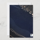 Metallic Geode Wedding Einladung (Rückseite)