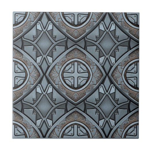 Metallic Geometric #20 ID1227 Fliese (Vorderseite)