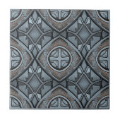 Metallic Geometric Brushed Nickel #20 ID1227 Fliese (Vorderseite)
