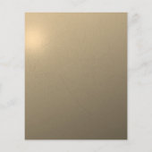 Metallic Gold 50. Hochzeitstag Flyer (Hinten)
