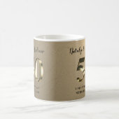 Metallic Gold 50. Hochzeitstag Kaffeetasse (Mittel)