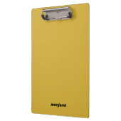 Metallic Gold Clipboard with Your Name Displayed Klemmbrett (Links)